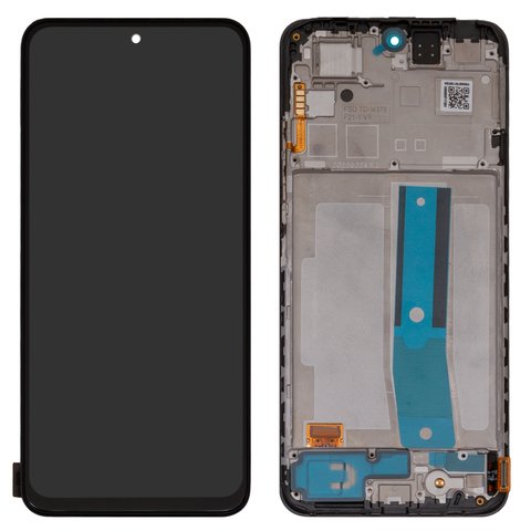 LCD compatible with Xiaomi Redmi Note 11, black, with frame, Original PRC
