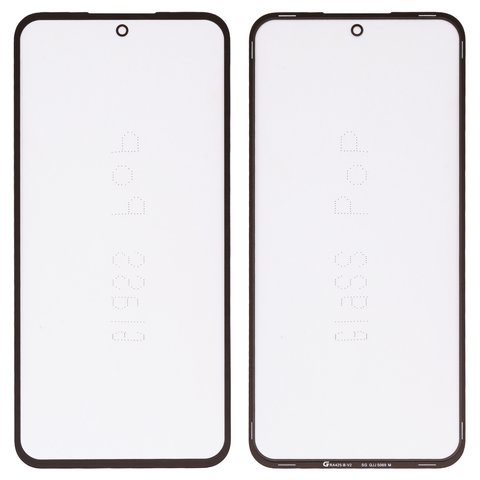 Housing Glass G+OCA PRO compatible with Samsung A556 Galaxy A55, with OCA film, black 
