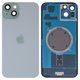 Housing Back Cover compatible with iPhone 15 Plus, (green, with camera lens, PRC)