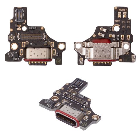 Flat Cable compatible with Motorola Edge 50 Fusion, charge connector, with components, High Copy, charging board 