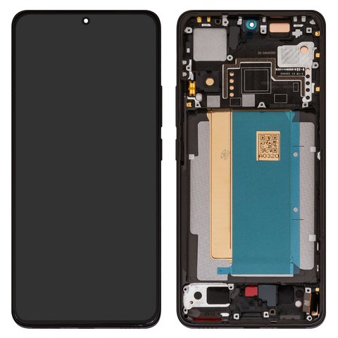 LCD compatible with Xiaomi Poco F6 Pro, black, with frame, Original PRC , 23113RKC6G 