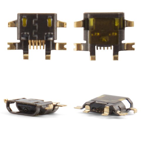 Conector de carga puede usarse con HTC myTouch 4G, T320e One V , T326e Desire SV, T328e Desire X, T328w Desire V, 5 pin, micro USB tipo B