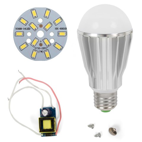 Juego de piezas para armar lámpara LED regulable SQ Q17 5730 7 W luz blanca fría, E27 