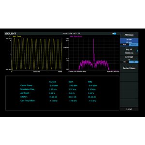 Opción de software "Análisis de modulación AM FM"  SIGLENT SSA3000XR AMA para SIGLENT SSA3000X R