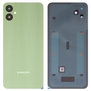Panel trasero de carcasa puede usarse con Samsung A055 Galaxy A05, verde, con vidrio de cámara, light green