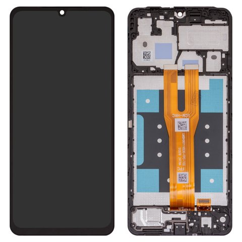Pantalla LCD puede usarse con Samsung A065 Galaxy A06, negro, con marco, Original PRC