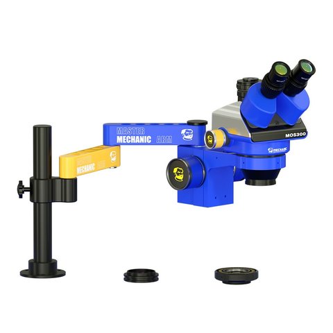 Microscopio Mechanic MOS300 M3, trinocular, 6X 45X