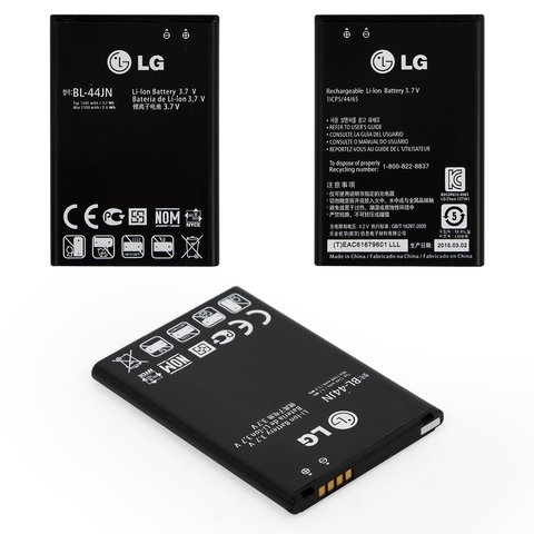 Аккумулятор BL 44JN для LG X135 L60i Dual, Li ion, 3,7 В, 1500 мАч, Original PRC 