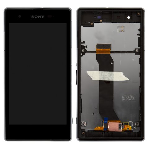 Дисплей для Sony C6916 Xperia Z1s, черный, с рамкой, Original PRC 