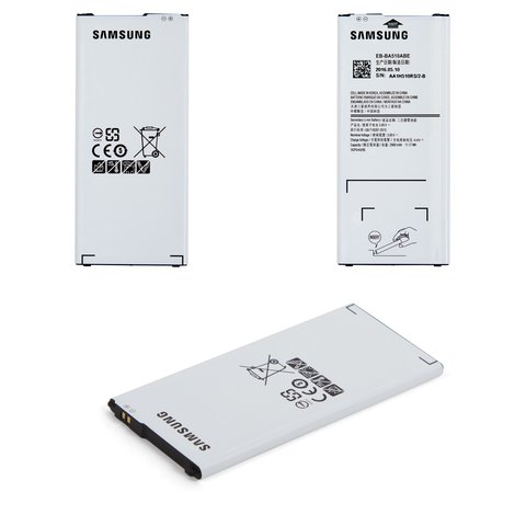 Аккумулятор EB BA510ABE для Samsung A510 Galaxy A5 2016 , Li ion, 3,85 B, 2900 мАч, Original PRC 