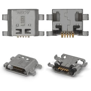 Конектор зарядки для Huawei Honor 5A CAM AL00  5.5", Honor 7, P10 Lite, 5 pin, micro USB тип B