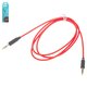 AUX-кабель Hoco UPA11, TRS 3.5 мм, 100 см, червоний, силіконовий, TRS 3,5 мм до TRS 3,5 мм, #6957531079309