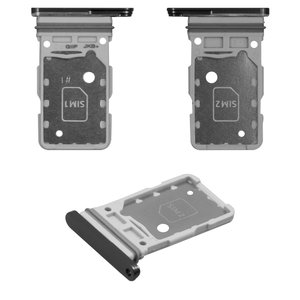 Держатель SIM карты для Samsung G991 Galaxy S21 5G, серый