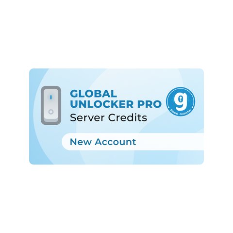 Серверні кредити Global Unlocker Pro новий акаунт 