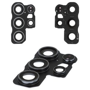 Стекло камеры для Samsung S928 Galaxy S24 Ultra, черное, с рамкой