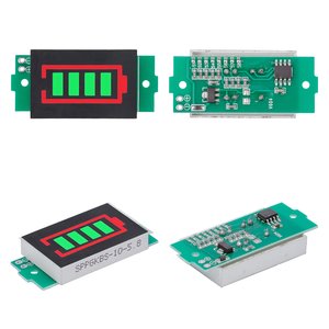 Індикатор рівня заряду батареї 1S 8S, 3,3 31,2V, зелений, для Li ion акумуляторів