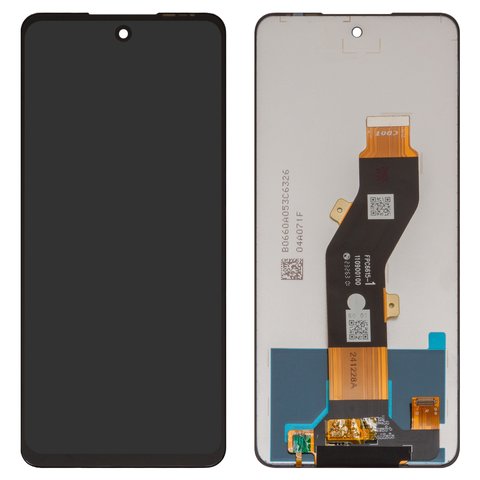 Дисплей для Tecno Pop 8, Spark 20 KJ5 , Spark 20C BG7 , Spark Go 2024 BG6 ; Infinix Hot 40i X6528B , Smart 8 X6525 , чорний, без рамки, Оригінал переклеєне скло
