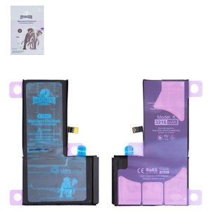 Акумулятор Da Luxiang для Apple iPhone X, Li ion, 3,81 В, 3216 мАг, збільшена ємність, original IC