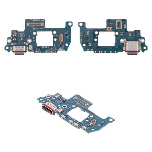 Шлейф для Samsung S721 Galaxy S24 FE, коннектора зарядки, с микрофоном, High Copy, плата зарядки
