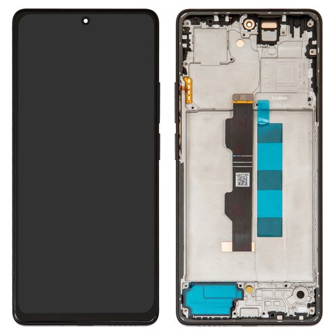Дисплей для Xiaomi Redmi Note 13 Pro 4G, чорний, з рамкою, High Copy, OLED 