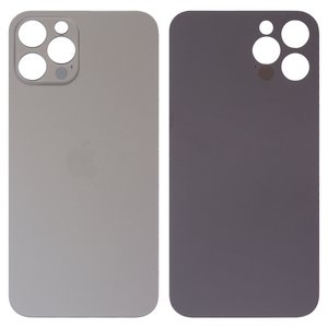 Задняя панель корпуса для iPhone 12 Pro, серая, не нужно снимать стекло камеры, Original PRC , big hole, graphite