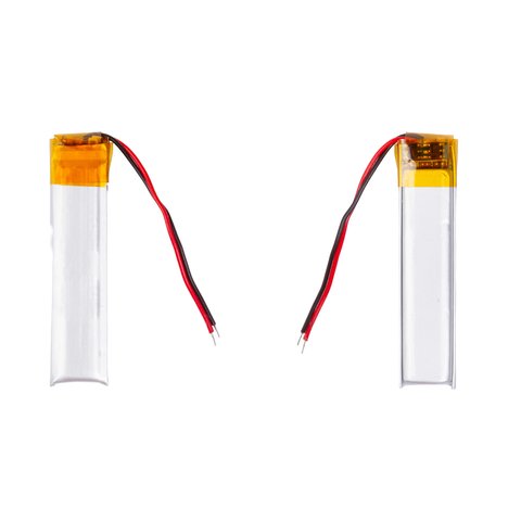 Аккумулятор 501040, 40 мм, 10 мм, 5,0 мм, Li ion, 3,7 В, 180 мАч, с контроллером