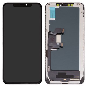 Дисплей для iPhone XS Max, черный, с рамкой, AAA, TFT , ZY, LTPS HD+