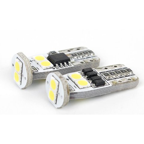 Габаритна LED лампа W5W UP 2G N6 T10 3030SMD Canbus білий, 12 14 В 