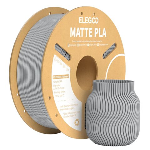 Филамент ELEGOO PLA MATTE, сланцево серый slate gray , 1 кг