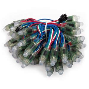 Píxel (diodo) LED RGB (50 uds., WS2801, DC 5 V, 12 mm, IP68) Píxel (diodo) LED RGB (50 uds., WS2801, DC 5 V, 12 mm, IP68)